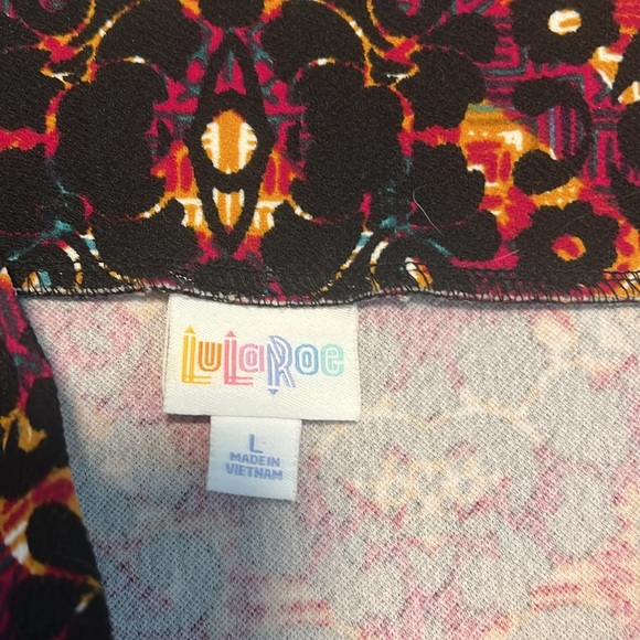 Vibrant Patterned LulaRoe Cassie Pencil Skirt - Picture 3 of 5